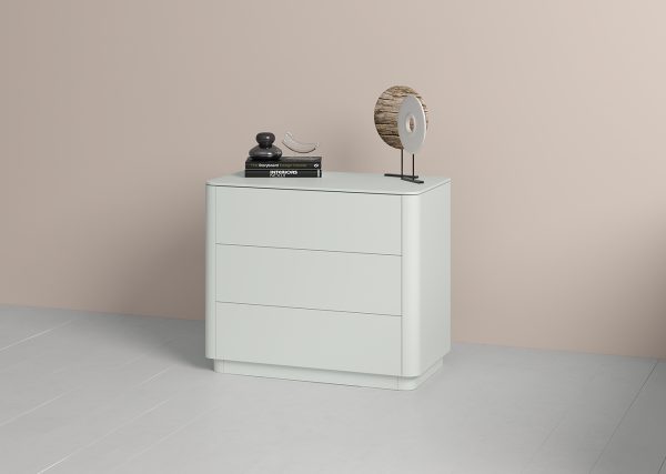 Комод Tammi 3 ящика ширина 90 см (светло-серый) — изображение 4