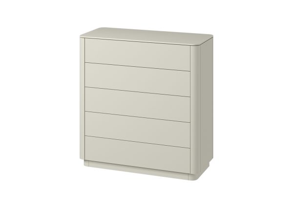 Комод Tammi 5 ящиков ширина 100 см (молочный) — изображение 2