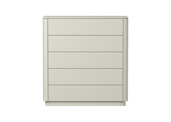 Комод Tammi 5 ящиков ширина 100 см (молочный)