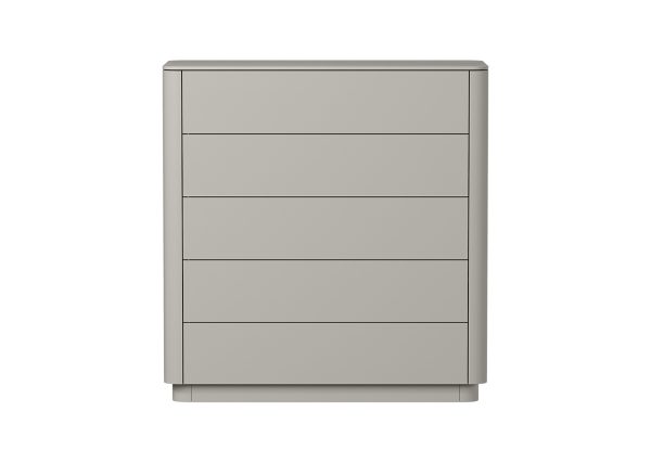Комод Tammi 5 ящиков ширина 100 см (серо-бежевый)