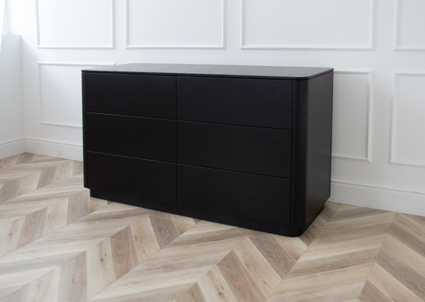 Комод Tammi 6 ящиков ширина 140 см (черный) — изображение 4