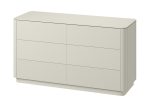 Комод Tammi 6 ящиков ширина 140 см (молочный) — изображение 2