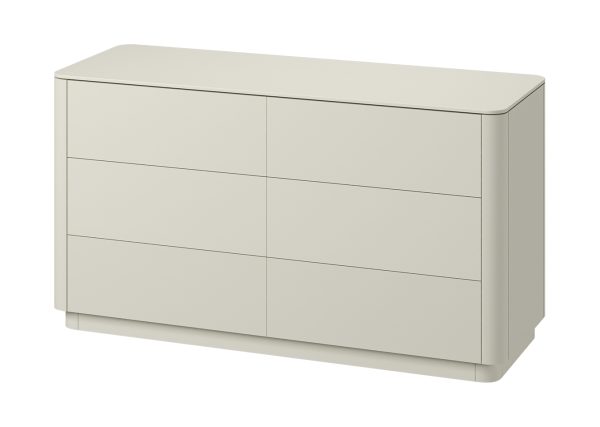Комод Tammi 6 ящиков ширина 140 см (молочный) — изображение 2