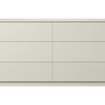 Комод Tammi 6 ящиков ширина 140 см (молочный)