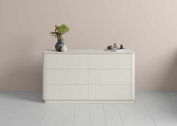 Комод Tammi 6 ящиков ширина 140 см (молочный) — изображение 3