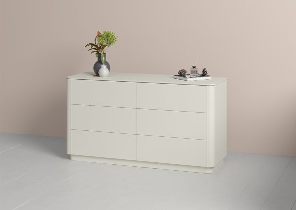 Комод Tammi 6 ящиков ширина 140 см (молочный) — изображение 4