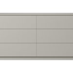 Комод Tammi 6 ящиков ширина 140 см (серо-бежевый)