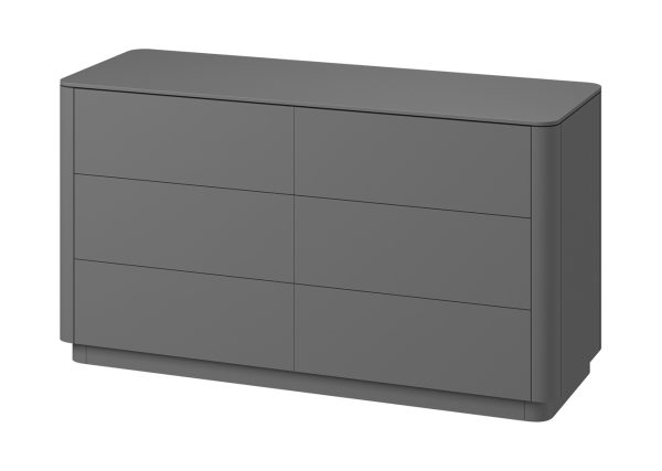 Комод Tammi 6 ящиков ширина 140 см (серый) — изображение 2