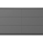 Комод Tammi 6 ящиков ширина 140 см (серый)