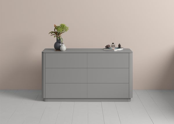 Комод Tammi 6 ящиков ширина 140 см (серый) — изображение 3