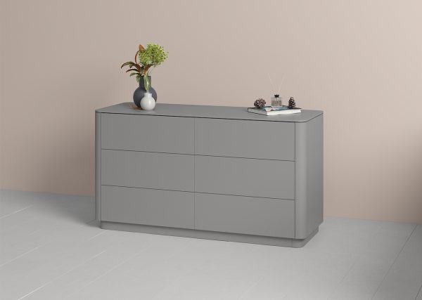 Комод Tammi 6 ящиков ширина 140 см (серый) — изображение 4