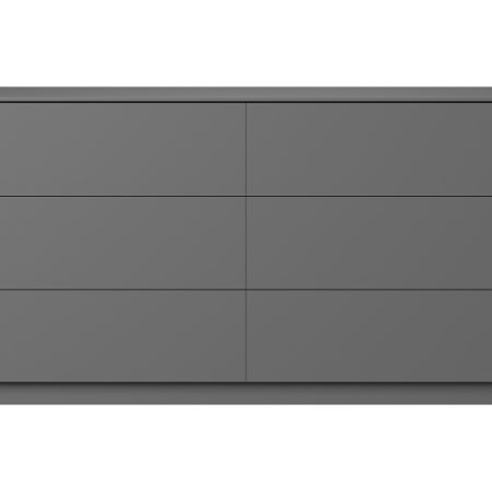 Комод Tammi 6 ящиков ширина 140 см (серый)