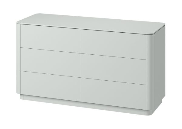 Комод Tammi 6 ящиков ширина 140 см (светло-серый) — изображение 2