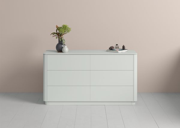 Комод Tammi 6 ящиков ширина 140 см (светло-серый) — изображение 3