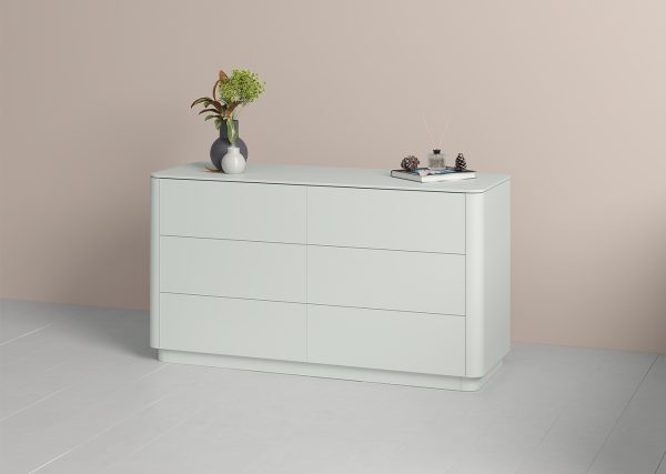 Комод Tammi 6 ящиков ширина 140 см (светло-серый) — изображение 4