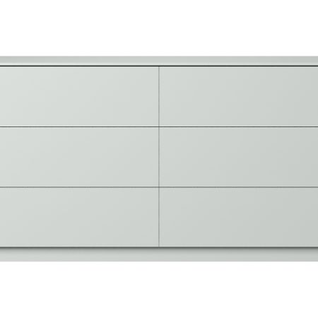 Комод Tammi 6 ящиков ширина 140 см (светло-серый)