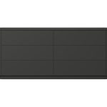 Комод Tammi 6 ящиков ширина 170 см (черный)