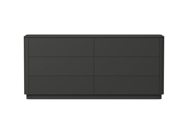 Комод Tammi 6 ящиков ширина 170 см (черный)