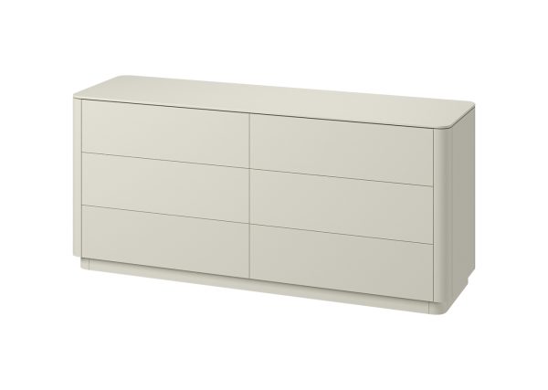Комод Tammi 6 ящиков ширина 170 см (молочный) — изображение 2