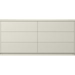 Комод Tammi 6 ящиков ширина 170 см (молочный)