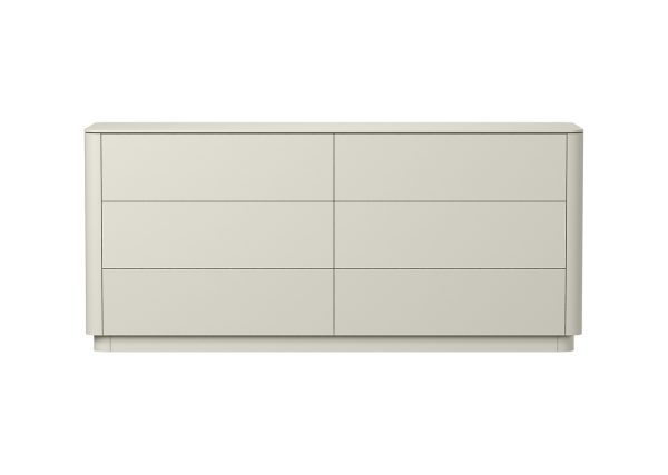 Комод Tammi 6 ящиков ширина 170 см (молочный)