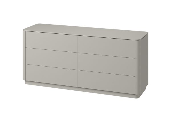 Комод Tammi 6 ящиков ширина 170 см (серо-бежевый) — изображение 2