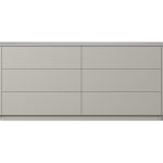 Комод Tammi 6 ящиков ширина 170 см (серо-бежевый)