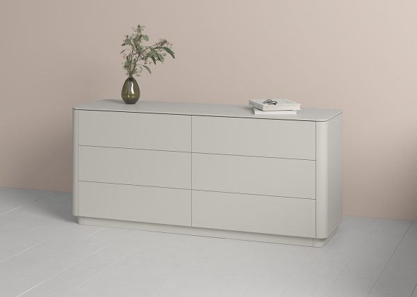 Комод Tammi 6 ящиков ширина 170 см (серо-бежевый) — изображение 4