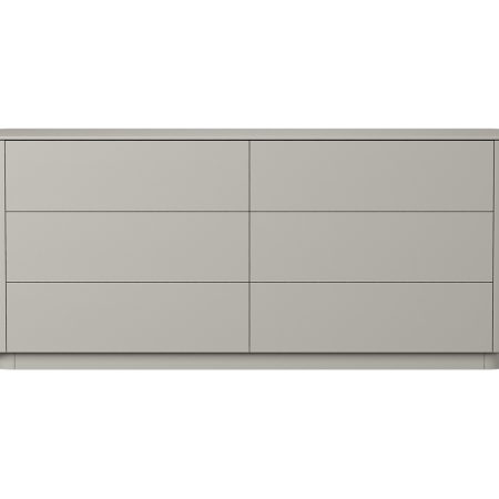 Комод Tammi 6 ящиков ширина 170 см (серо-бежевый)