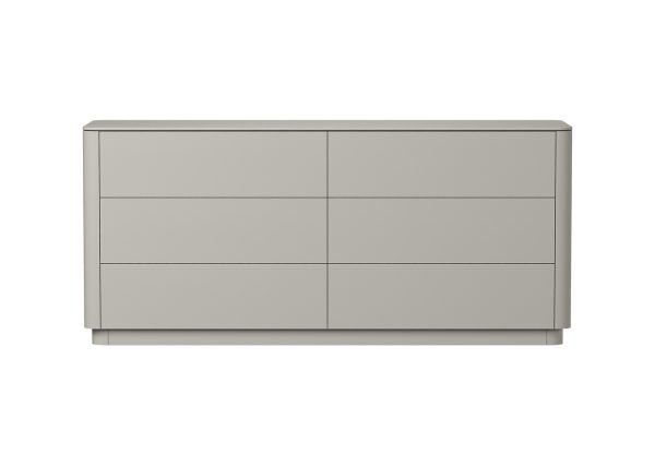 Комод Tammi 6 ящиков ширина 170 см (серо-бежевый)