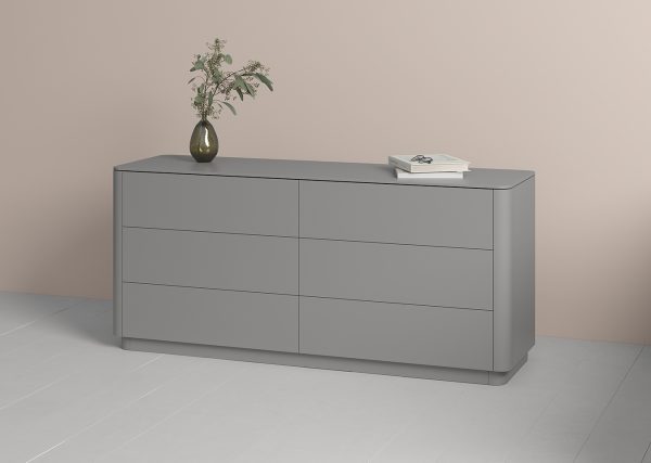 Комод Tammi 6 ящиков ширина 170 см (серый) — изображение 4