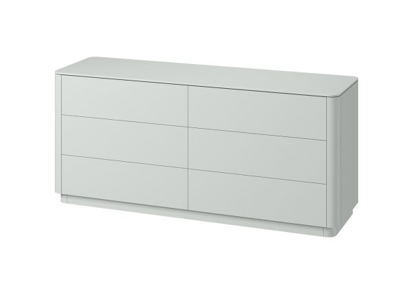 Комод Tammi 6 ящиков ширина 170 см (светло-серый) — изображение 2