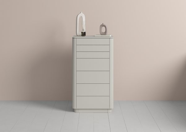 Комод Tammi высокии? 7 ящиков (серо-бежевый) — изображение 3