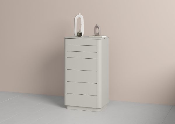 Комод Tammi высокии? 7 ящиков (серо-бежевый) — изображение 4