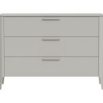 Комод Type 3 ящика ширина 120 см (серо-бежевый)
