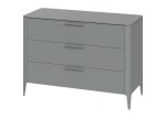 Комод Type 3 ящика ширина 120 см (серый) — изображение 2