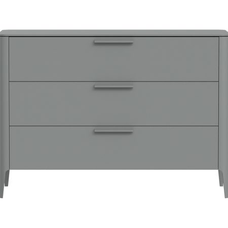 Комод Type 3 ящика ширина 120 см (серый)