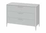 Комод Type 3 ящика ширина 120 см (светло-серый) — изображение 2