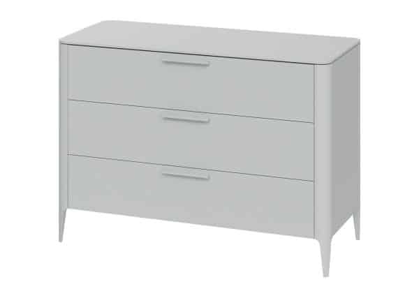 Комод Type 3 ящика ширина 120 см (светло-серый) — изображение 2