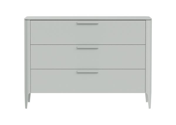 Комод Type 3 ящика ширина 120 см (светло-серый)