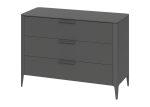 Комод Type 3 ящика ширина 120 см (темно-серый) — изображение 2