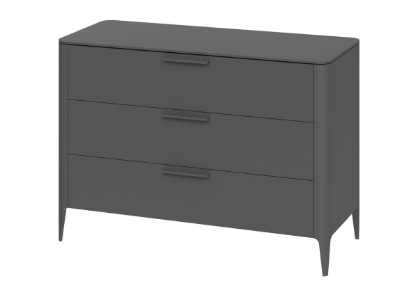 Комод Type 3 ящика ширина 120 см (темно-серый) — изображение 2
