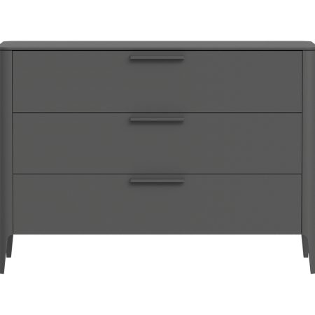 Комод Type 3 ящика ширина 120 см (темно-серый)