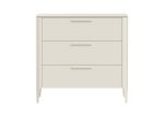 Комод Type 3 ящика ширина 90 см (молочный)