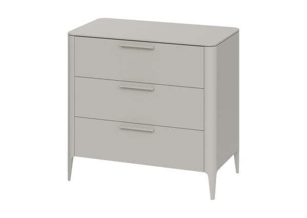 Комод Type 3 ящика ширина 90 см (серо-бежевый) — изображение 2
