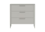 Комод Type 3 ящика ширина 90 см (серо-бежевый)