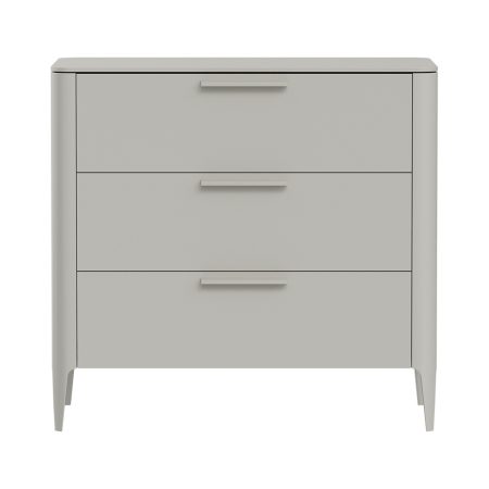 Комод Type 3 ящика ширина 90 см (серо-бежевый)