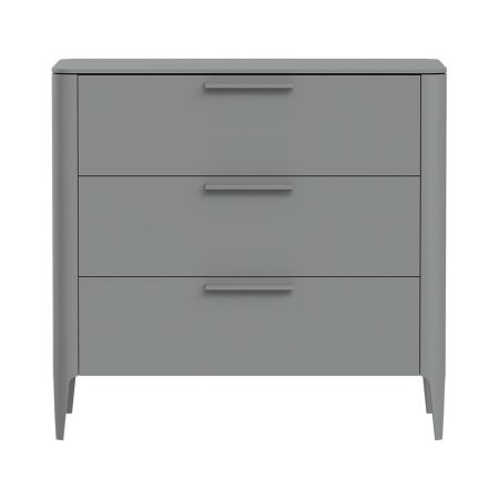 Комод Type 3 ящика ширина 90 см (серый)