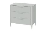 Комод Type 3 ящика ширина 90 см (светло-серый) — изображение 2