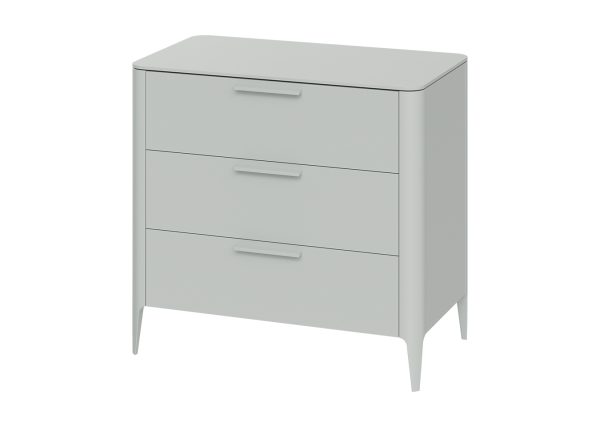 Комод Type 3 ящика ширина 90 см (светло-серый) — изображение 2